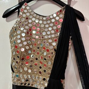 Beautiful Indian ethnic mirrorwork gown